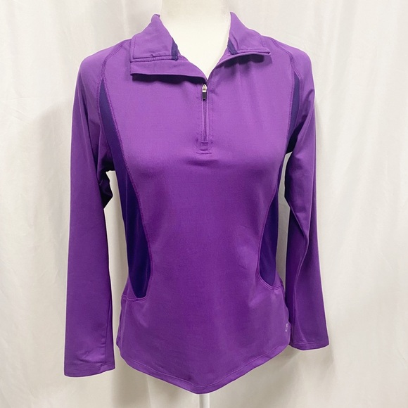 Champion Purple Lightweight Half Zip Pullover - Picture 1 of 7